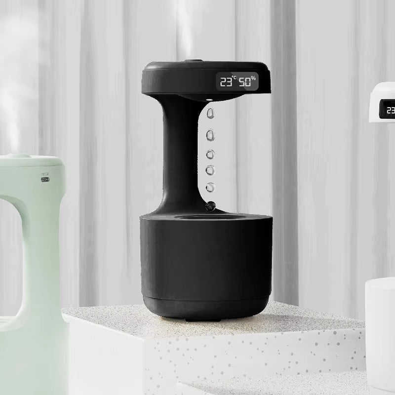 Anti Gravity Humidifier with LED Clock Display – Buy Online | Trend Sourced Cool Finds