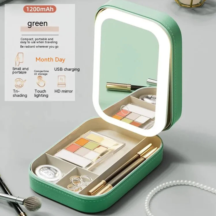 Makeup Box With LED Mirror